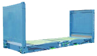 20' Flat Rack Container with Collapsible End
